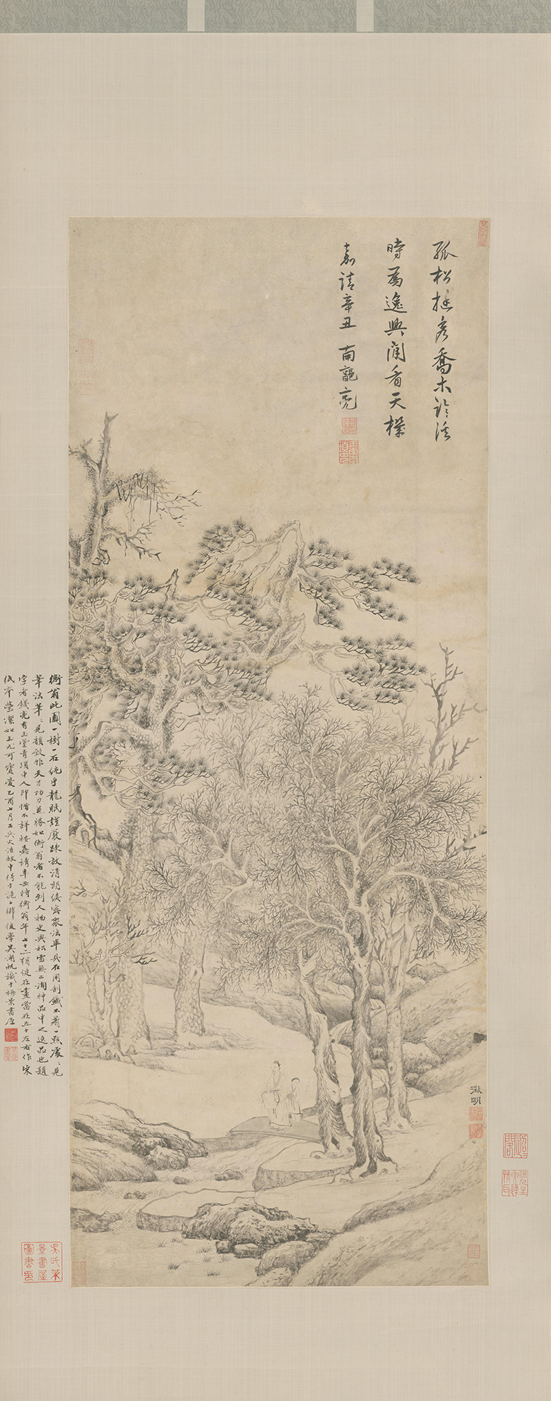 明_文徵明_临溪幽赏图