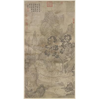 明_文徵明_书醉翁亭记图轴