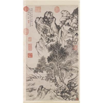 明_文徵明_书醉翁亭记图轴