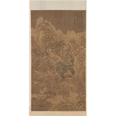 明_文徵明_书醉翁亭记图轴