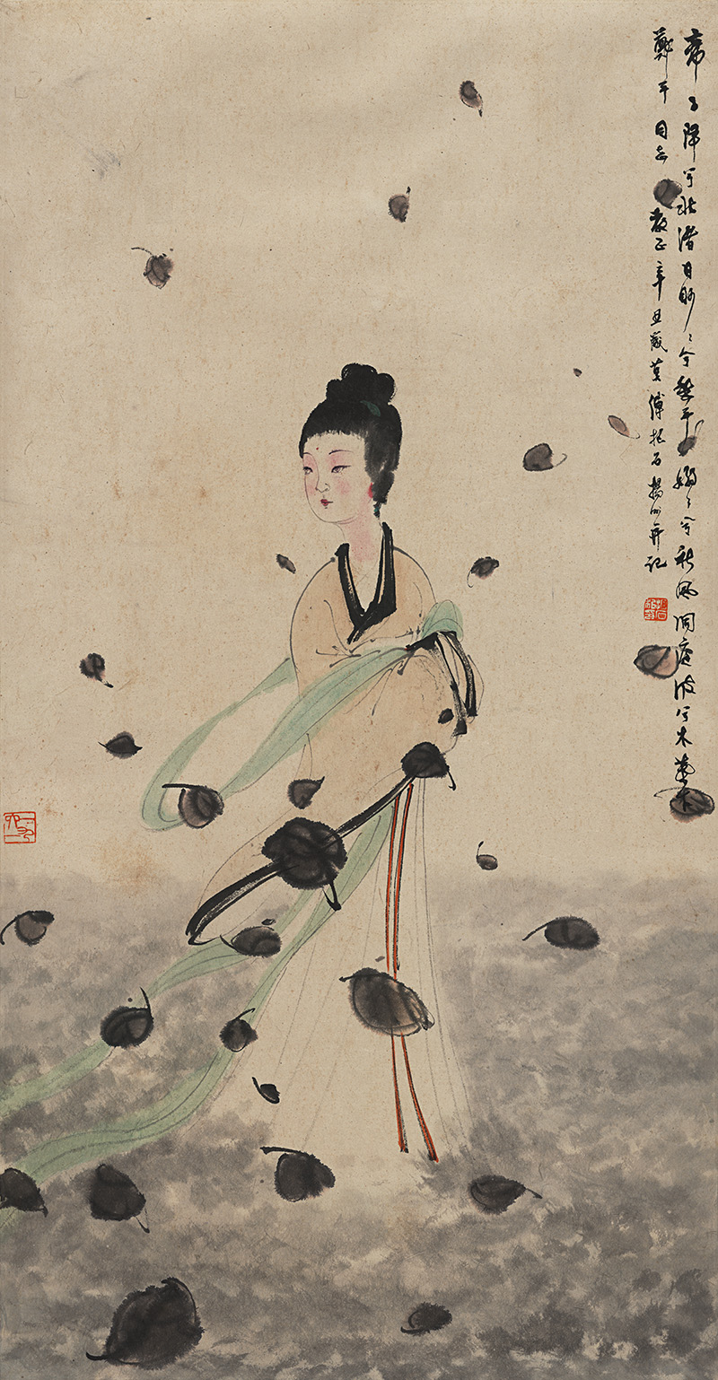 傅抱石  湘夫人