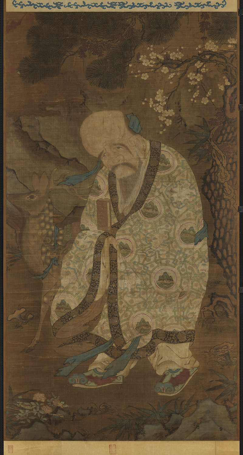 宋_佚名_寿星图轴