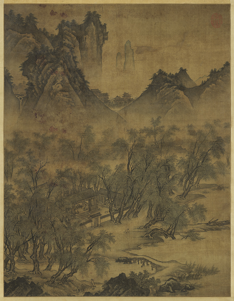 宋_佚名_山水图轴