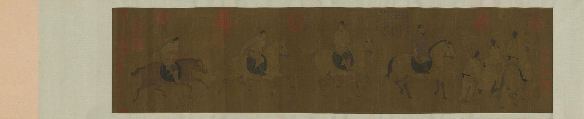 宋人游骑图卷