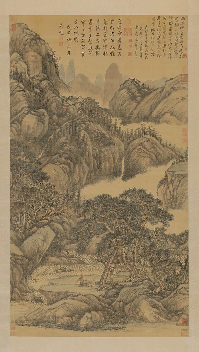 清 张宗苍 山水图轴 