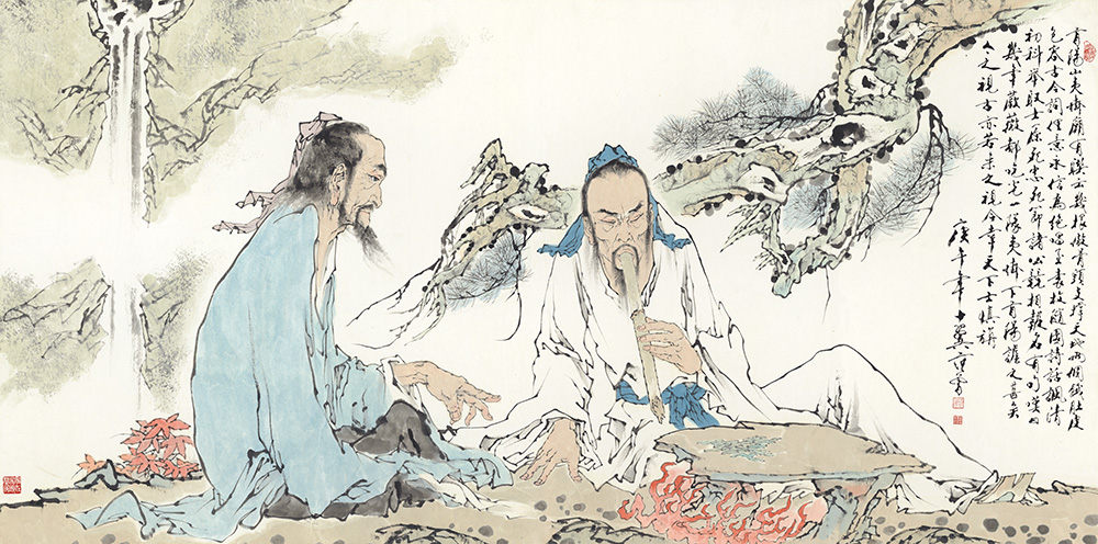 范曾_傲骨图_纸本_249X123.4cm.jpg