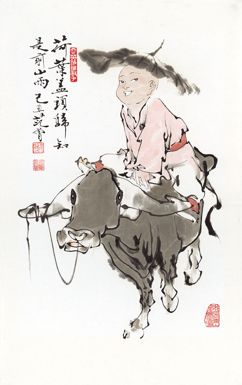 近_范曾_牧童骑牛_纸本_53.6X85.5cm.jpg