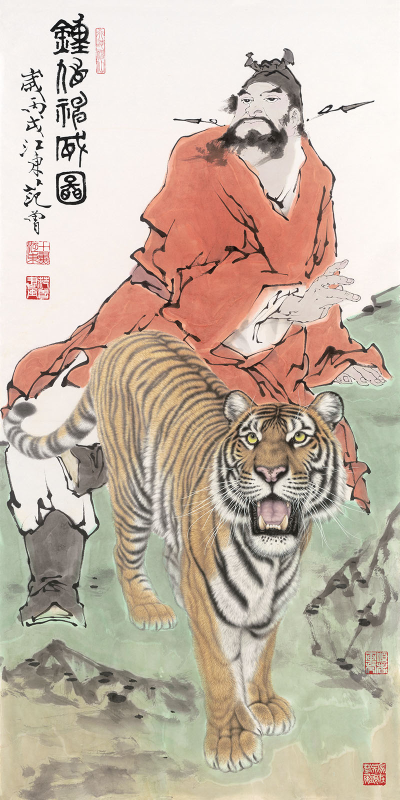 近_范曾_钟馗跨虎.jpg